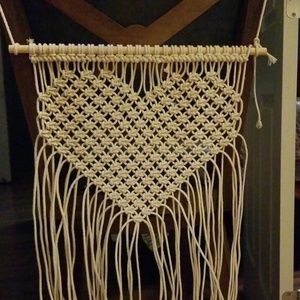 Macrame Wall Hanging Heart
